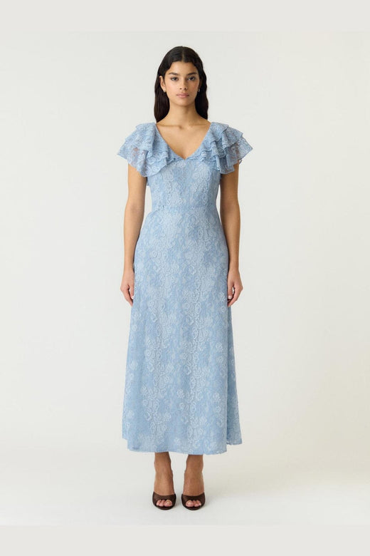 YAS - Yaslovisa Ss Ankle Lace Dress - 5132282 Skyway