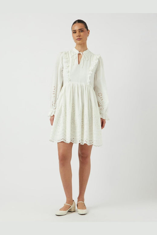 YAS - Yasluma Ls Dress - 4659224 Star White
