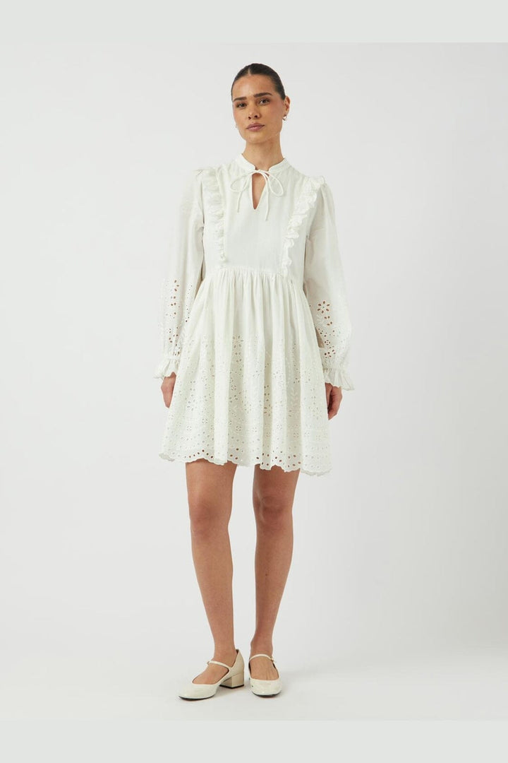 YAS - Yasluma Ls Dress - 4659224 Star White