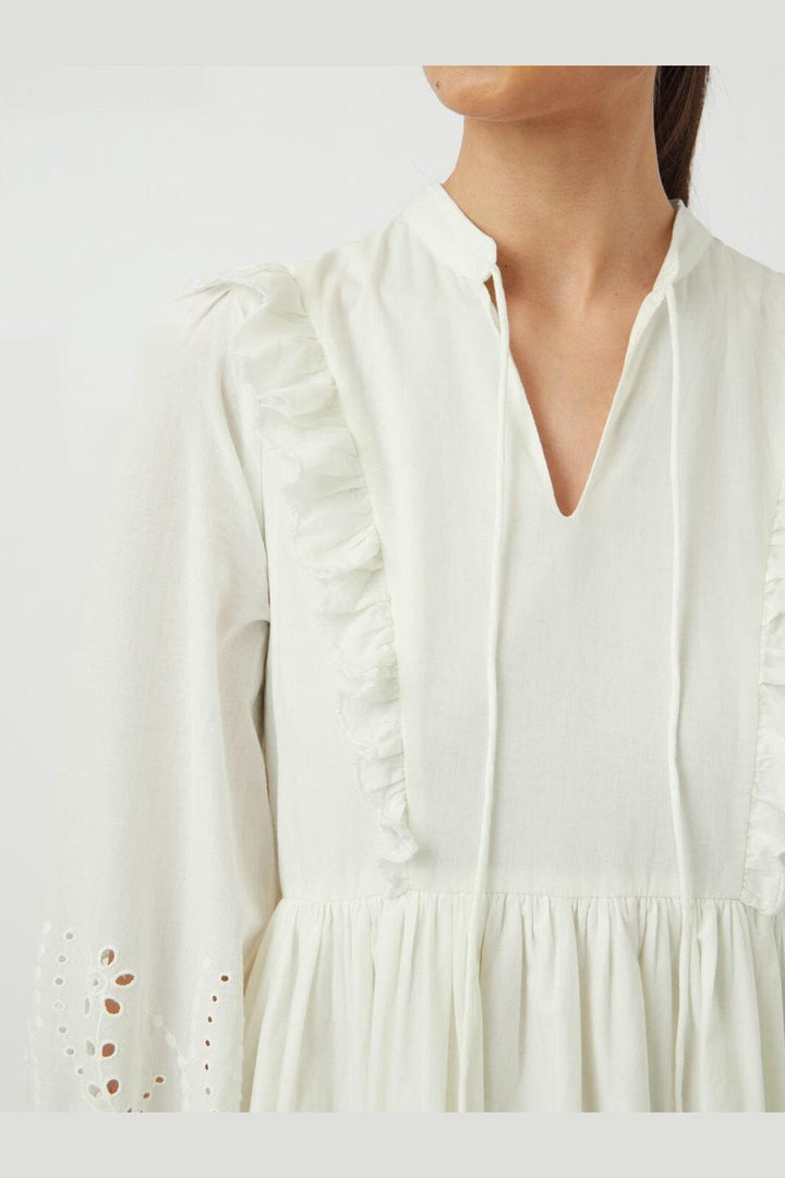 YAS - Yasluma Ls Dress - 4659224 Star White