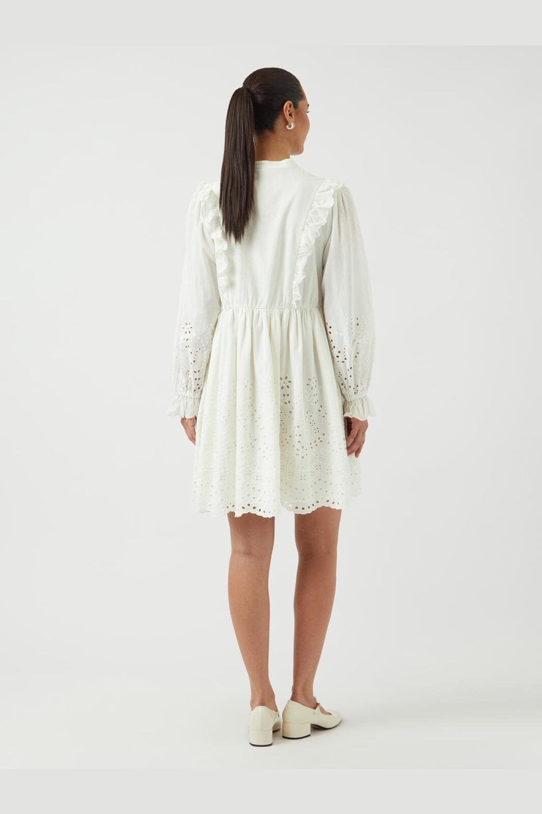 YAS - Yasluma Ls Dress - 4659224 Star White