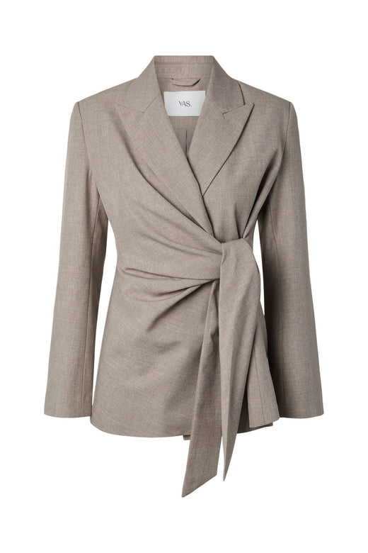 YAS - Yasmalino Ls Wrap Blazer - 5167119 Medium Grey Melange