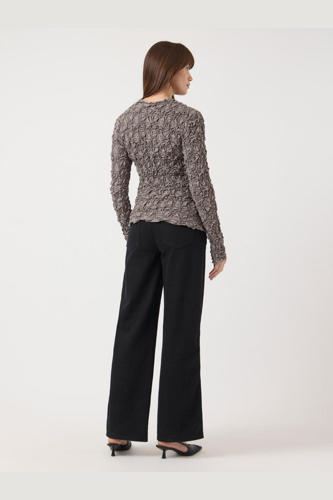 Y.A.S - Yasmera Ls Top - 4966181 Taupe Gray