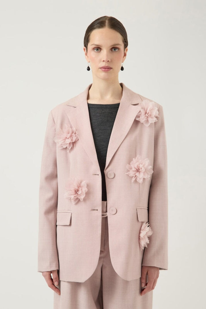 YAS - Yasmimi Ls Flower Blazer - 5014905 Rose Smoke Blazere 