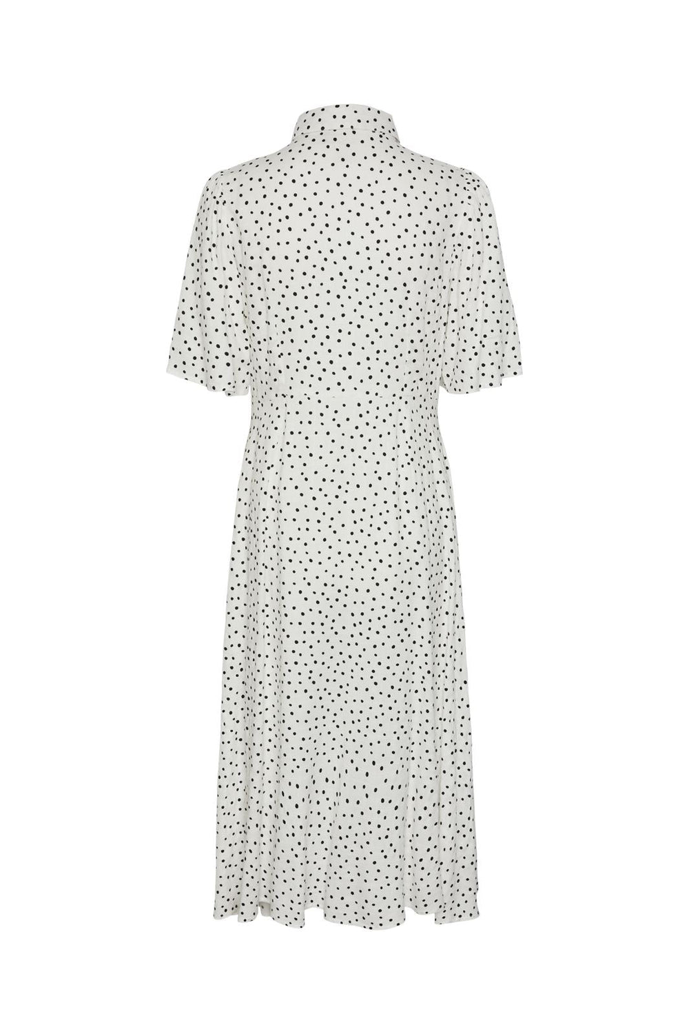 Y.A.S - Yasmira 2/4 Midi Shirt Dress - 4455687 Star White Black Dots