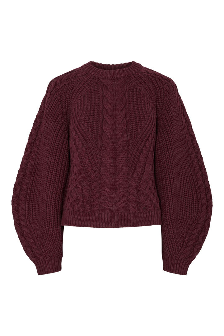 YAS - Yasnansa Ls Knit Pullover - 4853367 Port Royale