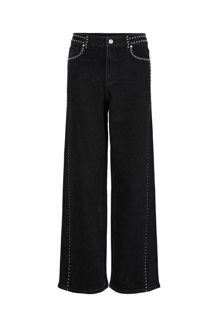 Y.A.S - Yasnoelle Studded Jeans - 4931525 Dark Grey Denim