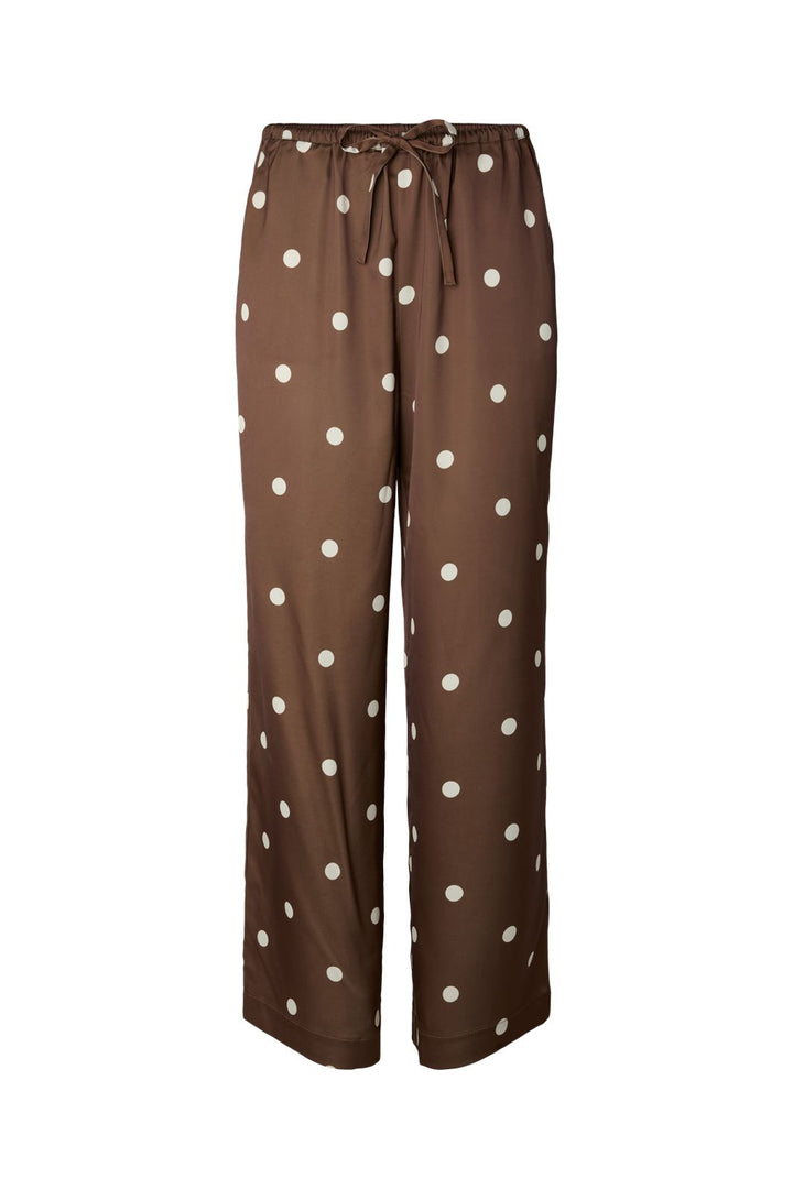 YAS - Yaspella Pant - 5084732 Pinecone Ecru Dots
