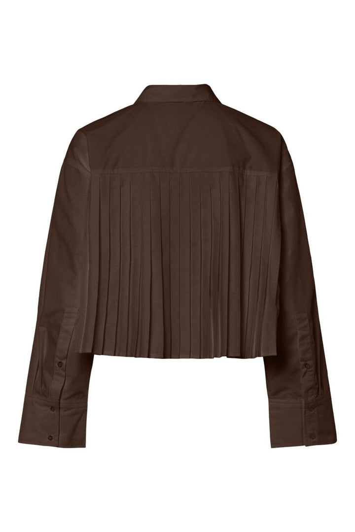 Y.A.S - Yasroyalee Ls Short Shirt - 5090997 Chocolate Brown