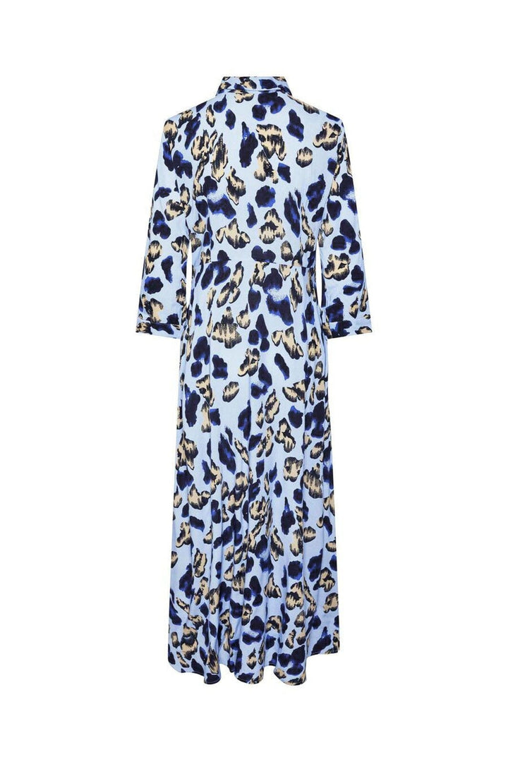 YAS - Yassavanna Long Shirt Dress - 4481807 Clear Sky Liro Print