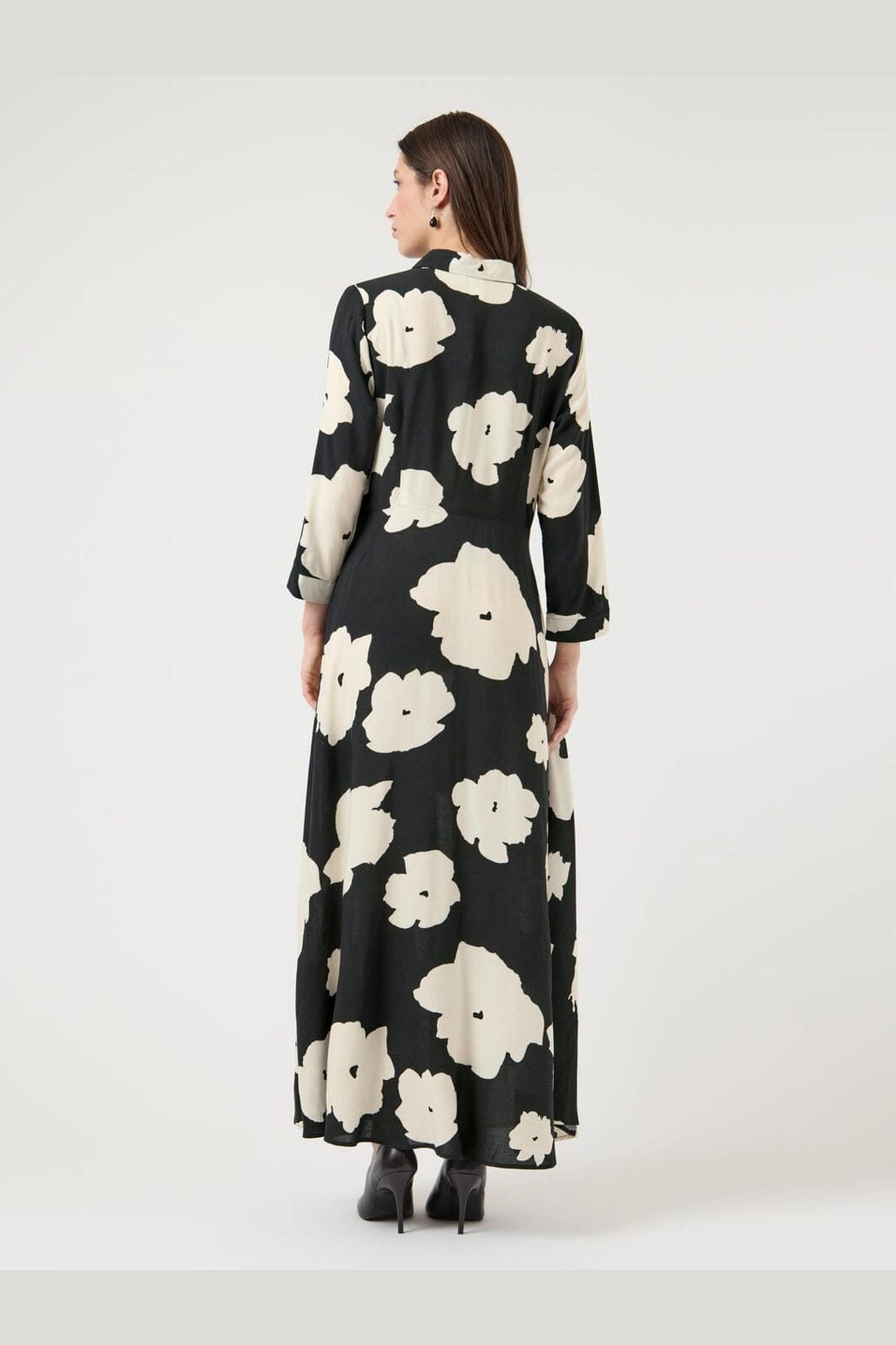 YAS - Yassavanna Long Shirt Dress - 4630883 Black Mille