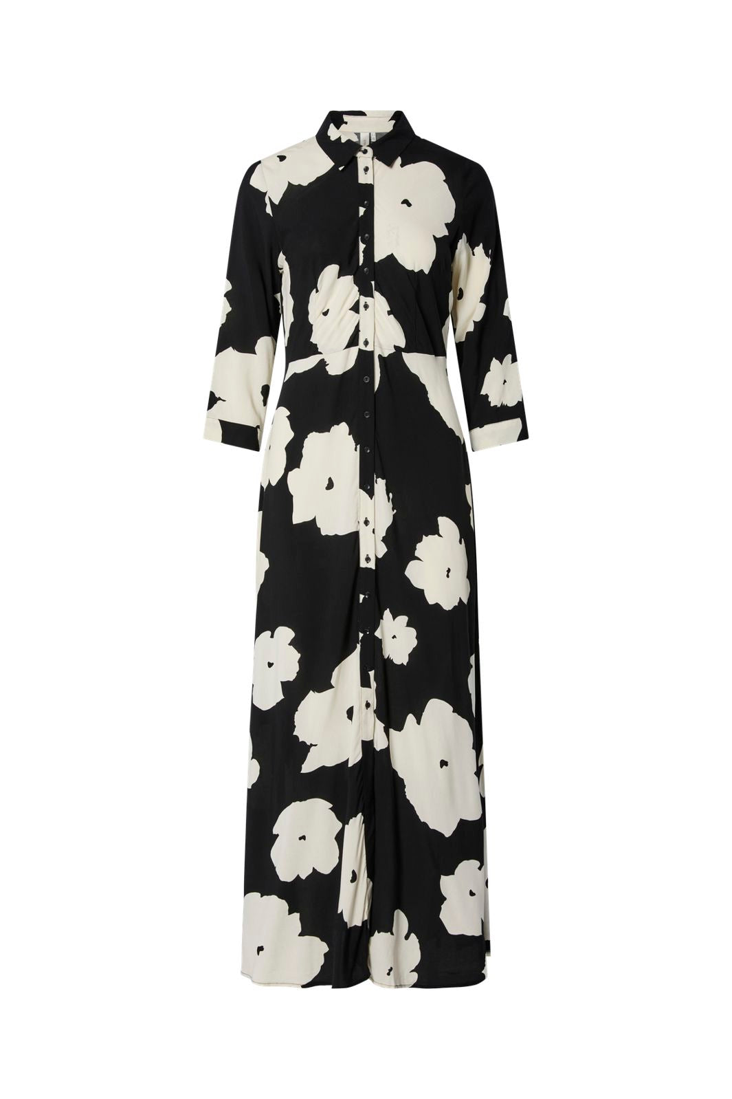 YAS - Yassavanna Long Shirt Dress - 4630883 Black Mille