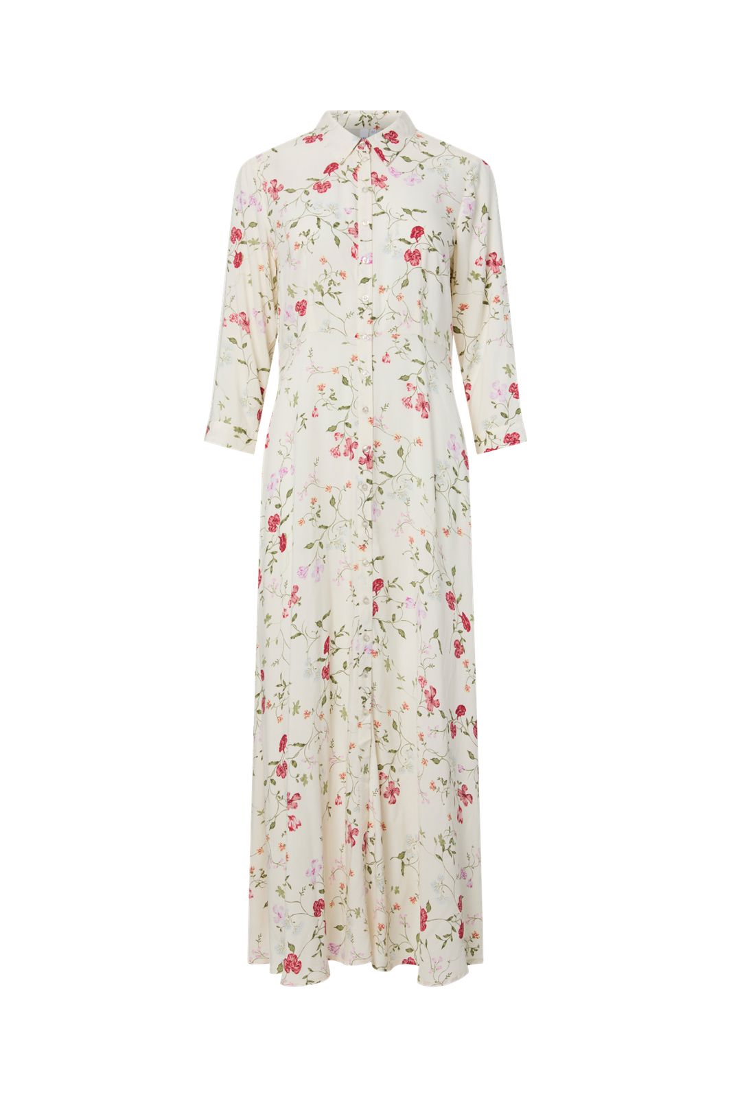 YAS - Yassavanna Long Shirt Dress - 4971139 Pristine Botalia