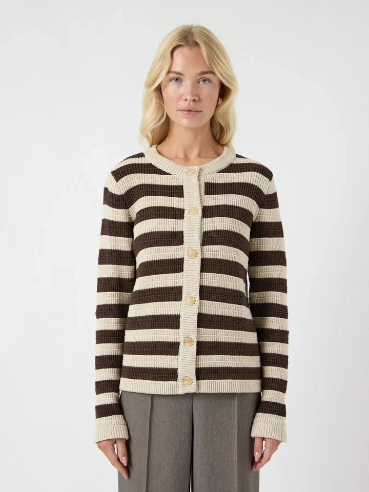 Y.A.S - Yassironi Ls Knit Cardigan - 4961531 Chocolate Brown Cardigans 