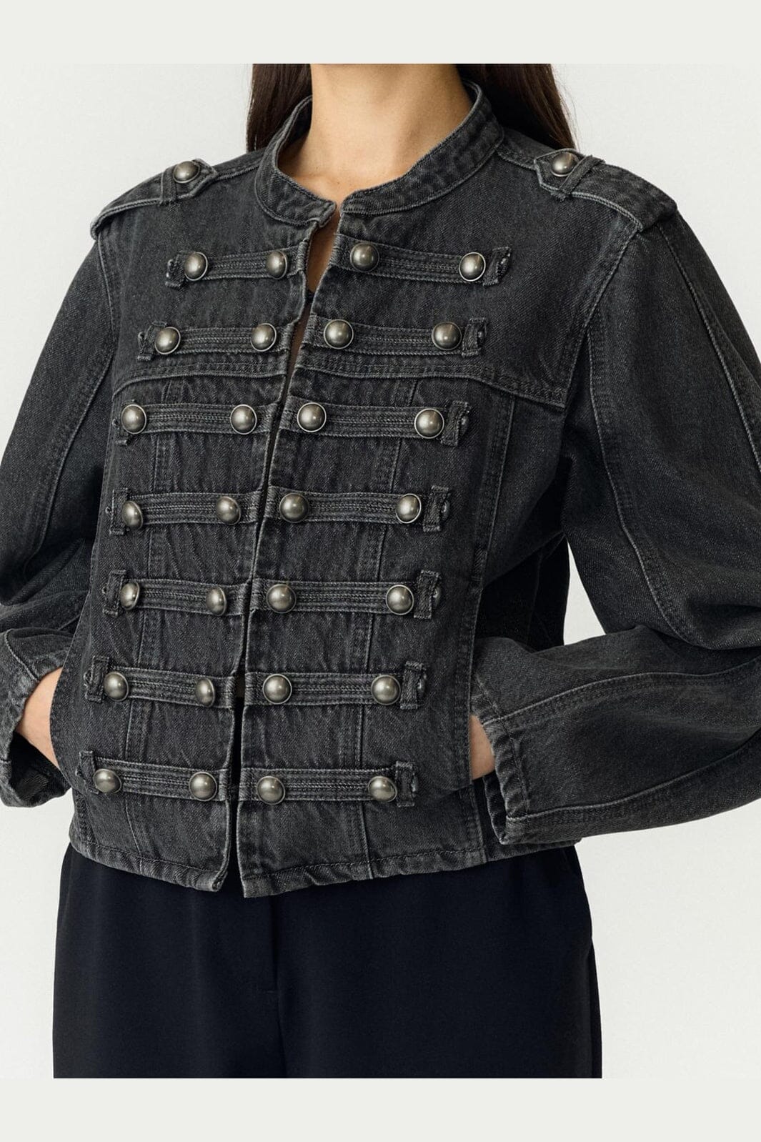 YAS - Yassky Ls Denim Jacket Story - 5171868 Dark Grey Denim