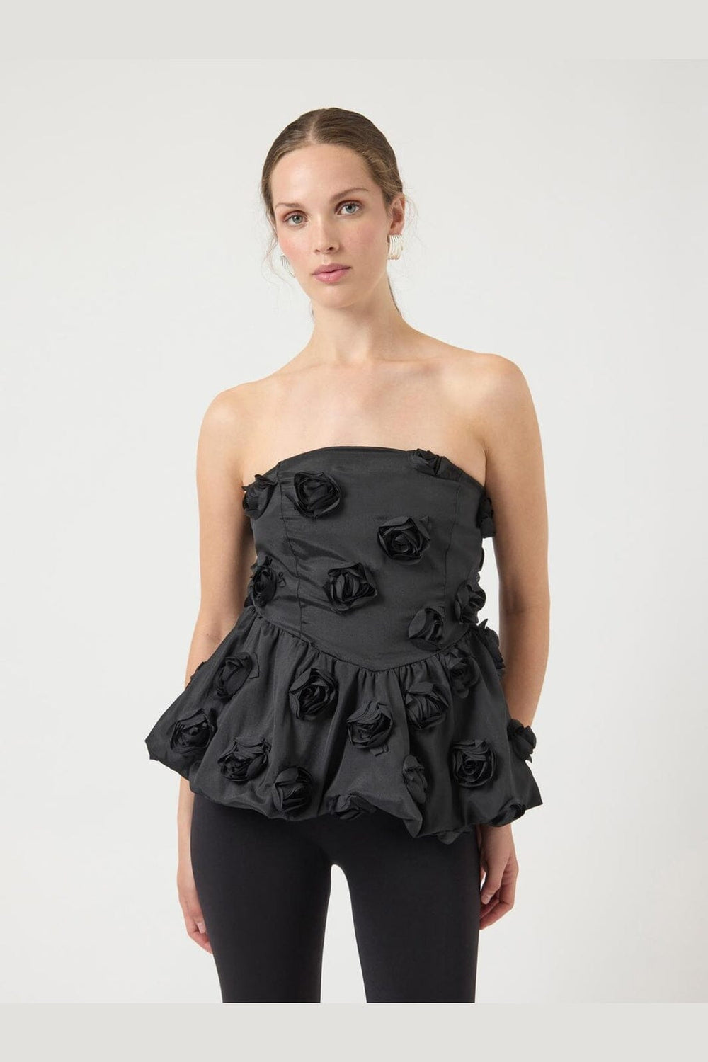 YAS - Yasstila Bustier Top - 4908328 Black