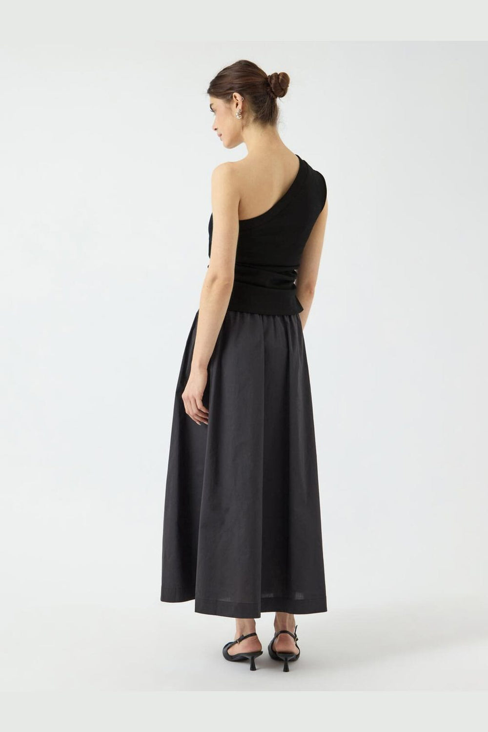 Y.A.S - Yasvenice One Shoulder Top - 4763674 Black