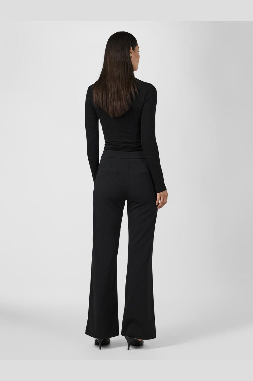 Y.A.S - Yasvictoria Hmw Flared Pant - 4659894 Black