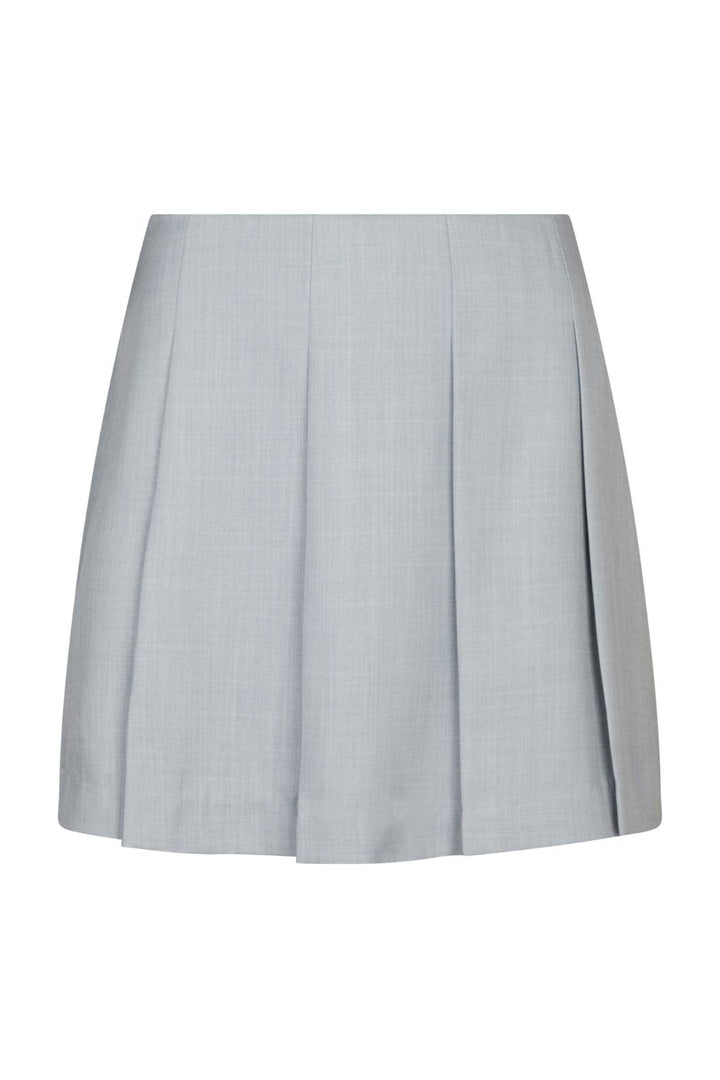 Yellow Lane - Lane Mini Skorts 165303 - 133 - Grey Melange Shorts 