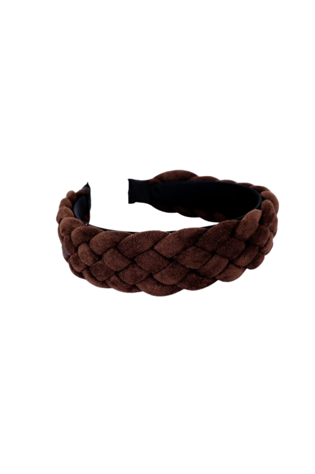 Black Colour - Bcwillow Suede Braided Headband - Brown Pandebånd 