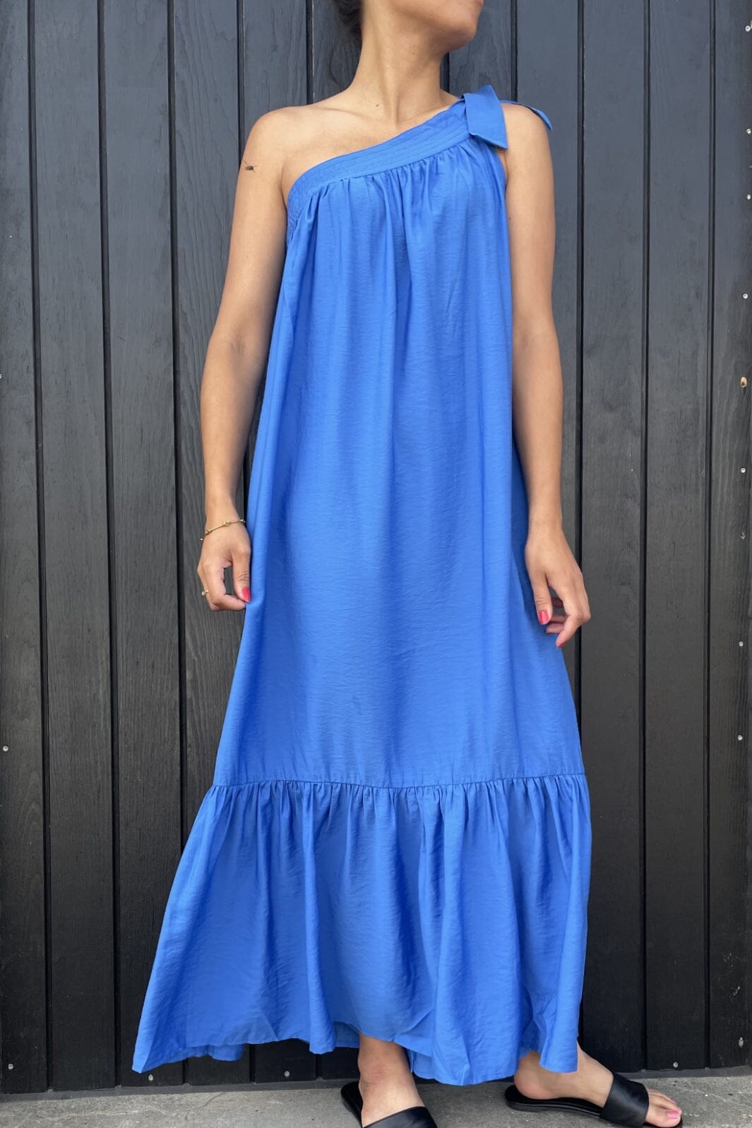 Co´couture - Callum Asym Dress - New Blue Kjoler 