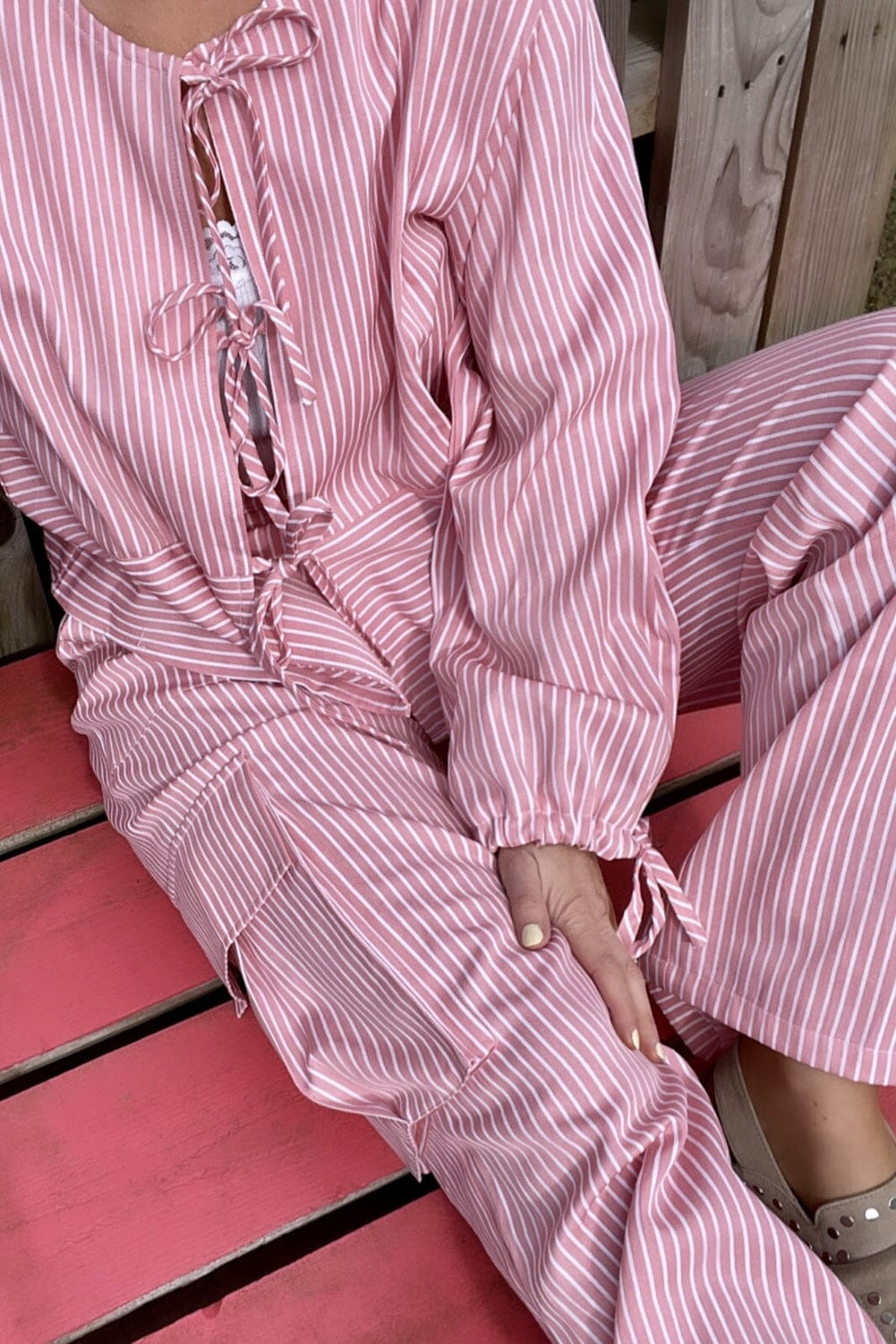 Forudbestilling - Neo Noir - Wanda Stripe Shirt - Rose (Maj) Skjorter 