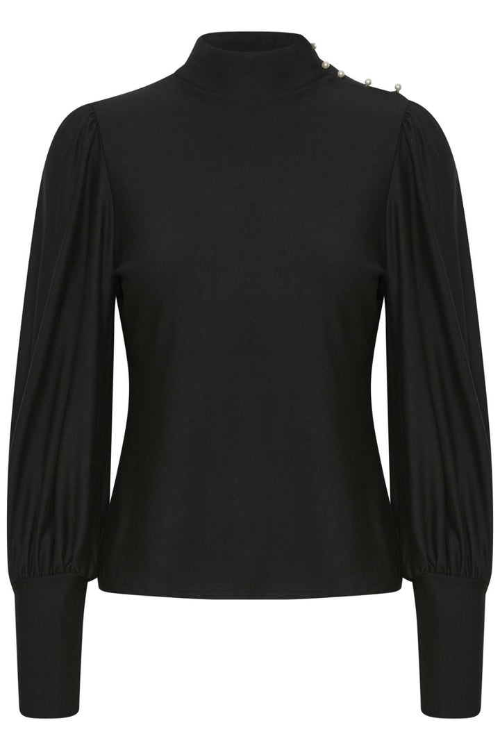 Gestuz - RifaGZ button blouse - Black Bluser 