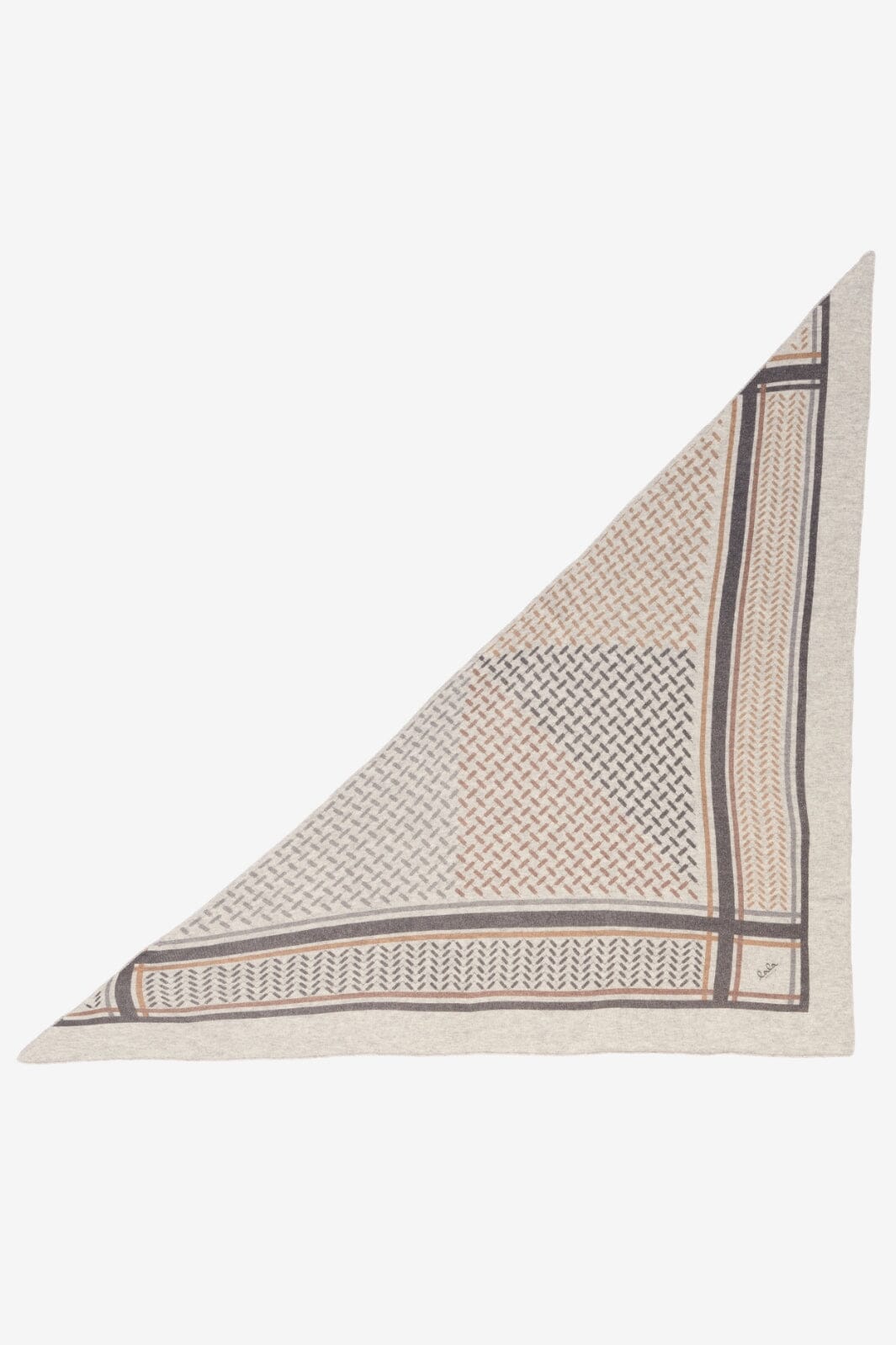 Lala Berlin - Triangle Puzzle - flanella desert Tørklæder 