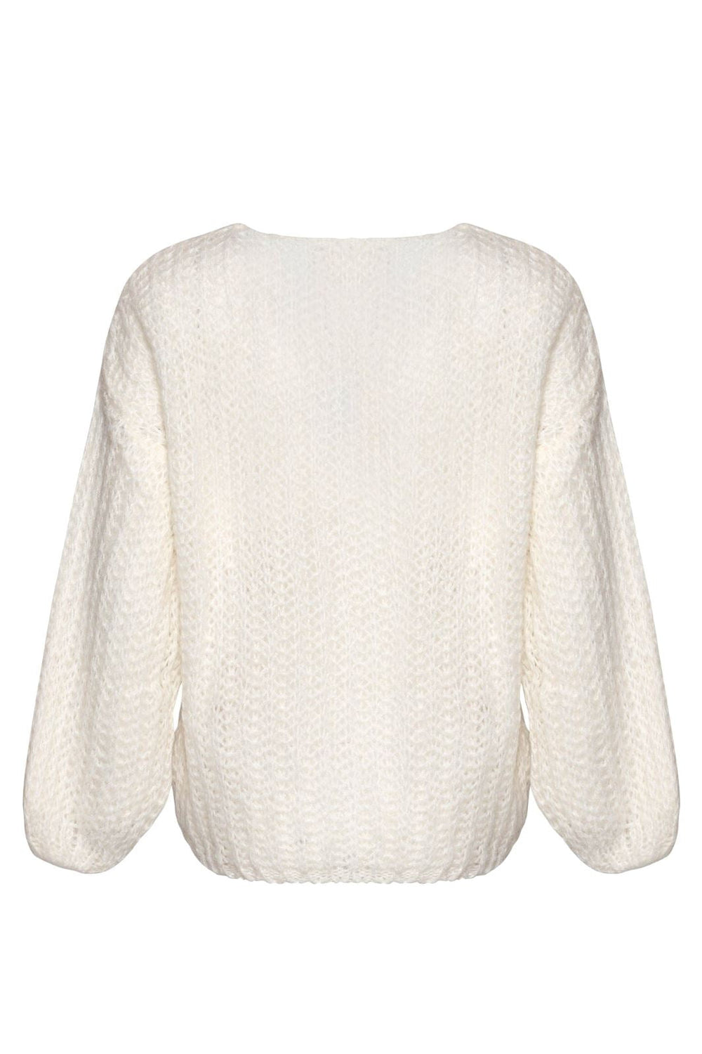 Noella - Joseph Knit Sweater - 028 White Strikbluser 