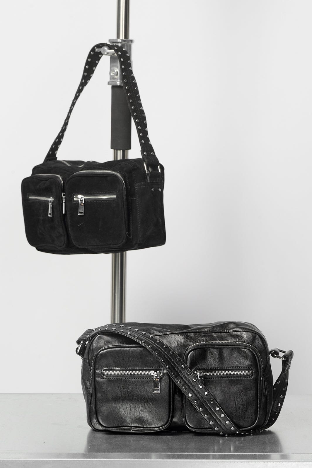 Noella - Kendra Bag - Black Leather Look Tasker 
