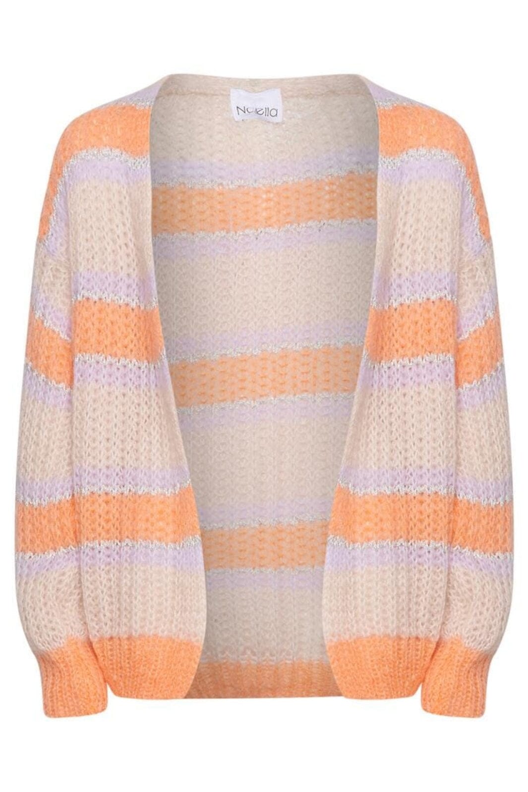 Noella - Pacific Knit Cardigan - Apricot/Lavender Mix Cardigans 