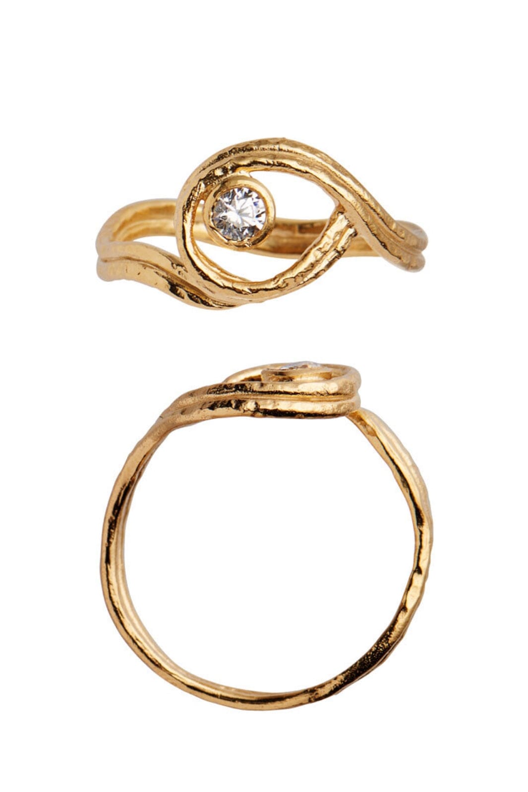 Stine A - Balancé Ring With Stone Gold - 4044-02 Ringe 